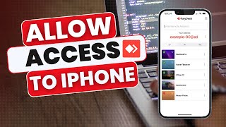 How to Allow Access to Your iPhone With Anydesk [upl. by Mcmath308]