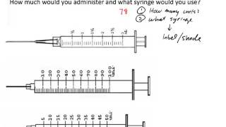 U100 Insulin Dosage Calculation Two Examples [upl. by Daisi]