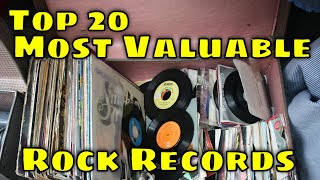 Top 20 Most Valuable Vintage Rock Records [upl. by Chloe469]