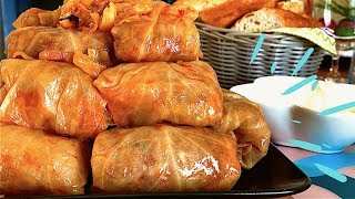 SARMALE  CABBAGE ROLLS TRADITIONAL ROMANIAN FOOD 🇷🇴 [upl. by Martz]