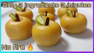 Instant sweet recipe  No fire recipe  Evening snacks recipe in tamil fireless cooking apple peda [upl. by Ramyaj]