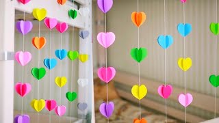 Easy Paper Birthday Decoration Idea • Handmade Birthday Decoration At Home • DIY Birthday Decoration [upl. by Arej119]