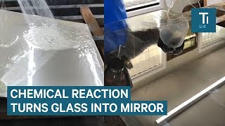 Watch This Artist Create A Mirror Using Glass And Silver Nitrate [upl. by Thorsten]