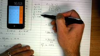 How To Calculate Students t Statistic Equal Variance by Hand [upl. by Winson636]