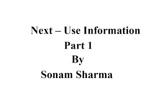 Flow Graph and Next Use Info Part 1 [upl. by Oecile]