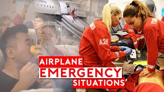 Airplane Emergency Situations  How Cabin Crew Handle It [upl. by Aynav765]