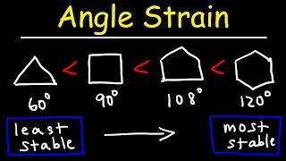 Stability of Cycloalkanes  Angle Strain [upl. by Cerf]