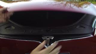 Tesla Model S Frunk Manual Release [upl. by Yleen217]