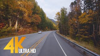 4K 60fps Scenic Drive with Music  US 2 Road Stevens Pass Highway 2 [upl. by Aihsekal]