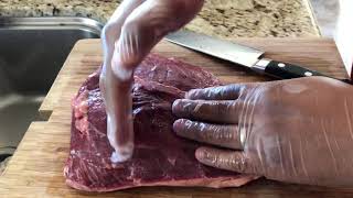 How To Cut Picanha Into Steaks  Como Cortar Picanha [upl. by Ertnod281]