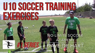 Soccer Concept Training Passing and Movement Exercises  U10 Players [upl. by Rodavlas371]