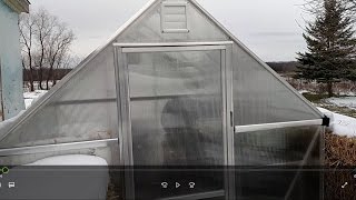 Heating and cooling a small greenhouse [upl. by Aurora]