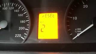 Mercedes Vito  Service Reset  deutsch [upl. by Griselda]