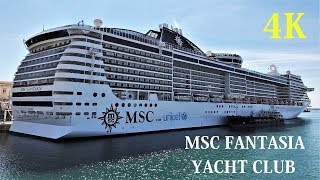 MSC Fantasia Yacht Club tour SPA and cabin 4K [upl. by Sidnee]