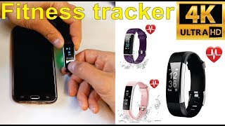 Review and how to set up a generic fitness tracker with VeryFitPro app  Amazon [upl. by Neerac]