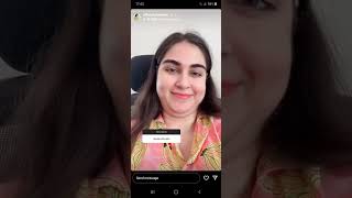 shomaila niazi Instagram story [upl. by Odlo319]