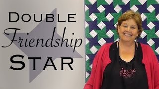 The Double Friendship Star Easy Quilting with Jelly Rolls [upl. by Nepets98]