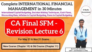 CA Final SFM Revision Lecture 6  INTERNATIONAL FINANCIAL MANAGEMENT New amp Old  AJAY AGARWAL AIR 1 [upl. by Ataga499]