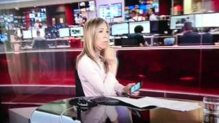 BBC News Reader Surprised Caught LIVE on her mobile  Youre On Luv [upl. by Oah664]