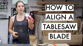 How to Align your Table Saw Blade  Woodshop Tips [upl. by Gothurd]