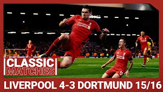 European Classic Liverpool 43 Borussia Dortmund  An incredible Anfield comeback [upl. by Gnuhn]