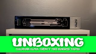 Cullmann Alpha 2200 tripod unboxing [upl. by Nylatsirk]