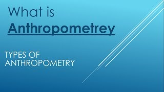 what is Anthropometry [upl. by Harold]