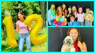 MY OFFICIAL 12TH BIRTHDAY PARTY  SISTERFOREVERVLOGS 480 [upl. by Adleremse388]