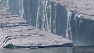 Large Iceberg Breaking near Ilulissat [upl. by Utter513]