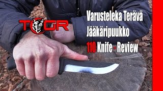 Best Bushcraft Knife  Varusteleka Terävä Jääkäripuukko 110 Knife  Review [upl. by Nairod]