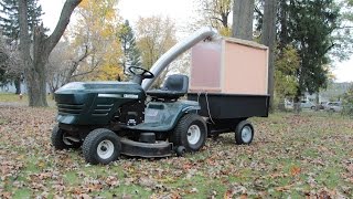 Home Made Lawn Mower Leaf Collector [upl. by Onairot698]