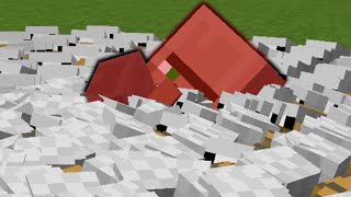 So I made every mob aggressive in Minecraft [upl. by Aroved]