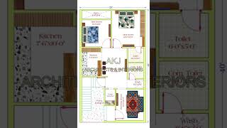 1000 sqft house design II 25 x 40 ghar ka naksha II 25 x 40 house plan [upl. by Sonni464]