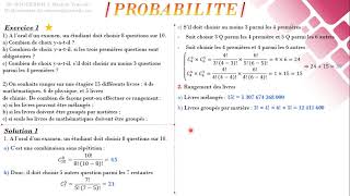 Exercice 1   Probabilité [upl. by Atikat546]