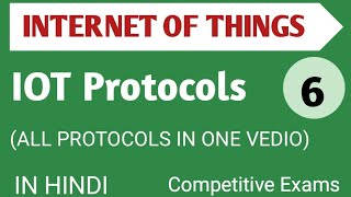 Lec  16 IOT Protocols in Hindi [upl. by Jephthah]