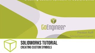 SOLIDWORKS Tutorial  Creating Custom Symbols [upl. by Walke391]