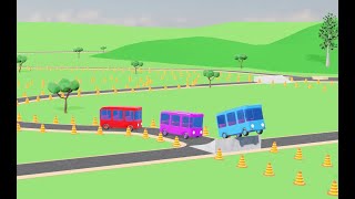 quotThrilling Bus Races 🚍 Helper Cars amp Trucks Adventure  Fun Cartoons for Kidsquot [upl. by Ydnelg]