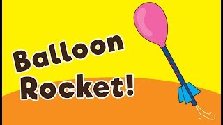 Balloon Straw Rocket for Kids [upl. by Ohara]