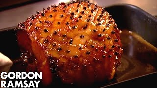 CHRISTMAS RECIPE Honey Glazed Ham With Pear amp Saffron Chutney [upl. by Etneciv]