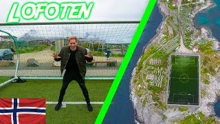 BEST Soccer Football Field in the WORLD  Henningsvær Norway [upl. by Brosine]