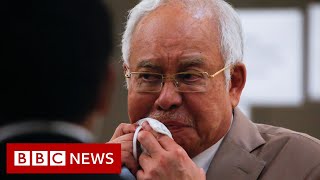 Najib Razak Malaysian exPM gets 12year jail term in 1MDB corruption trial  BBC News [upl. by Cointon]