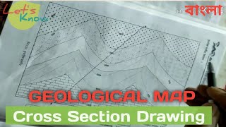 Geological map cross section with pdf [upl. by Kaylil]