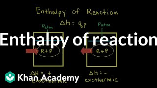 Enthalpy of reaction  Thermodynamics  AP Chemistry  Khan Academy [upl. by Ahsek]