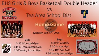 Brookings Bobcats Girls Basketball vs Tea Area Schools Titans GBB 1625 [upl. by Conrado442]