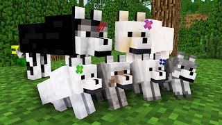 WOLF LIFE MOVIE  Cubic Minecraft Animations  All Episodes  BONUS [upl. by Oirom]