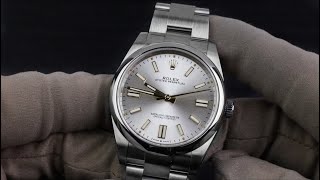 Rolex Oyster Perpetual 41 Silver Dial 124300 2020 Novelty Unboxing Video [upl. by Elylrac]