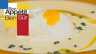 Velouté de choufleur à l’œuf poché [upl. by Rochus116]