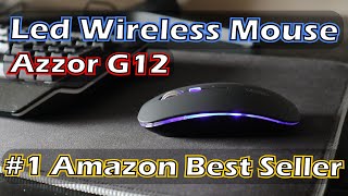 Best selling led wireless mouse on Amazon Azzor Uiosmuph G12 [upl. by Annaigroeg]