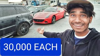 WE BOUGHT 31 ABANDONED SUPERCARS IN DUBAI FERARRISPORSCHE G63S RANGE ROVERS [upl. by Aihpos338]