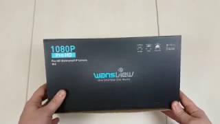 Wansview 1080p Outdoor W1 WiFi IP Kamera Unboxing Video [upl. by Stacy438]